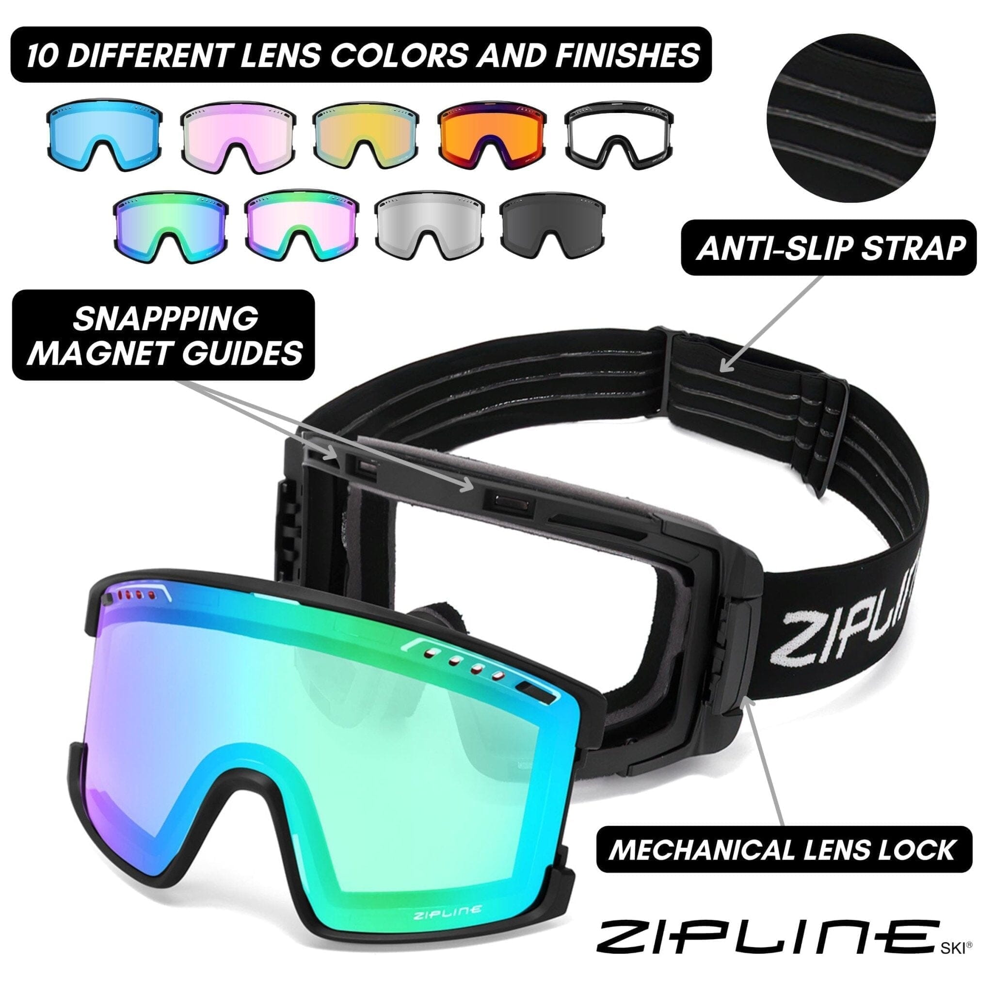 KLIK Goggles Replacement Lenses Only