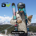 MRDW Collection - Zipline Blurr EXT - Adjustable Graphite Composite Ski Poles - ZiplineSki