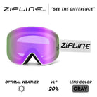 Podium XT Goggles - White Frame - ZiplineSki