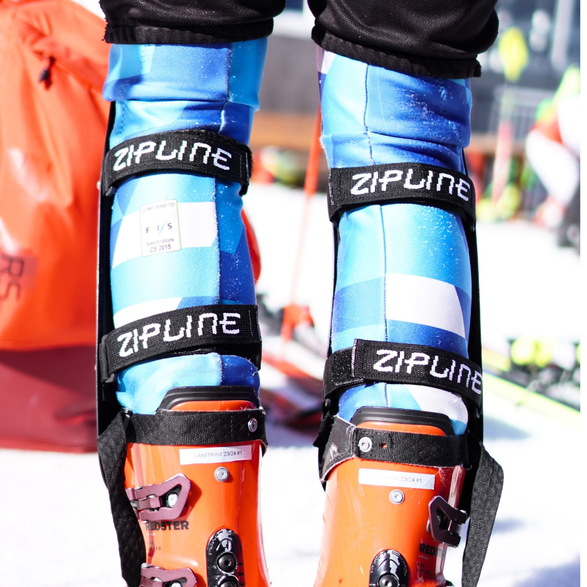 Ski Racing Shin Guard - New Large Size - ZiplineSki