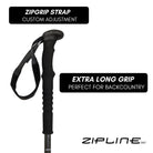 Zipline Blurr XT Graphite Composite Ski Poles - ZiplineSki