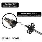 Zipline Blurr XT Graphite Composite Ski Poles - ZiplineSki