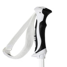 Zipline Hex 16.0 Carbon Weave Ski Poles - White - SALE - ZiplineSki