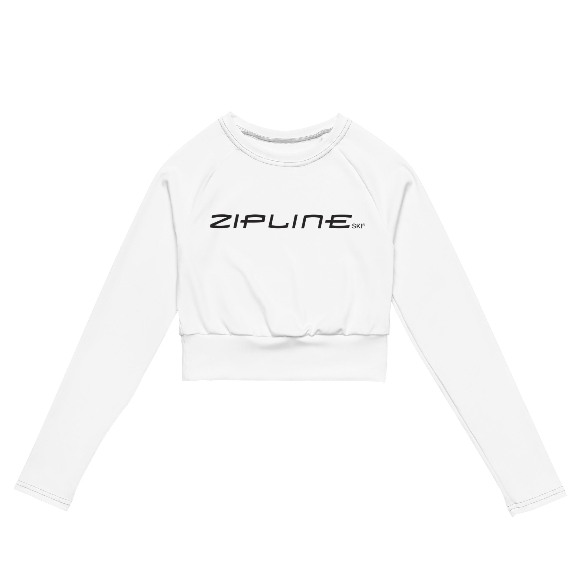 Zipline Recycled long - sleeve crop top - ZiplineSki